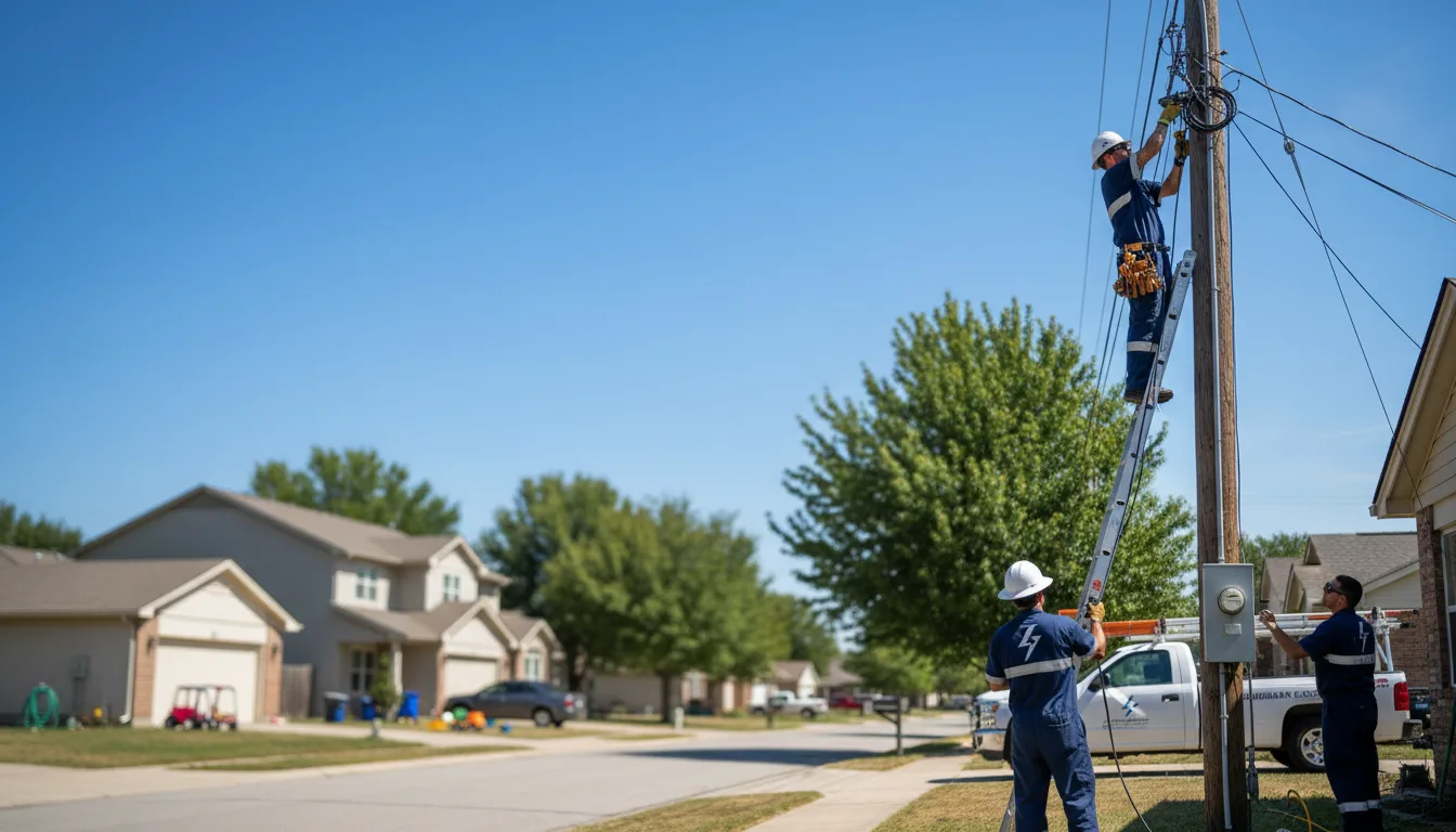 Residential electrician providing installation services in Merritt, MI